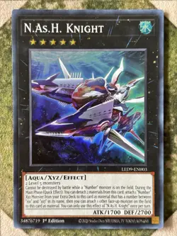 YuGiOh N.As.H. KNIGHT Super Rare LED9-EN003 - Image 2