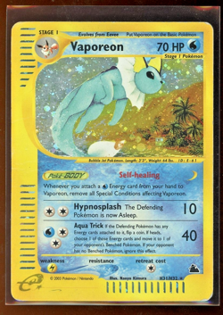 2003 Skyridge Vaporeon Holo Foil H31/H32 Pokemon - Image 1