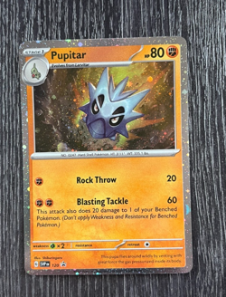 Pokemon - Pupitar SVP120 Black Star Promo Scarlet & Violet Cosmos Holo NM - Image 1
