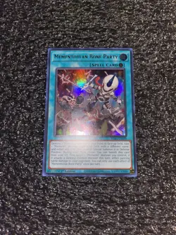 Yugioh Mementotlan Bone Party RA04-EN099 Ultra Rare 1st MISPRINT CUT NAME NM - Image 1