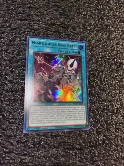 Yugioh Mementotlan Bone Party RA04-EN099 Ultra Rare 1st MISPRINT CUT NAME NM - Image 2