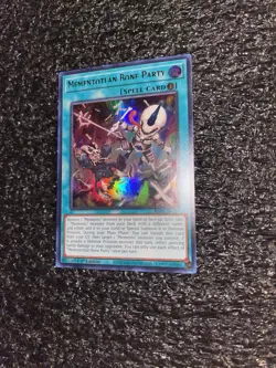 Yugioh Mementotlan Bone Party RA04-EN099 Ultra Rare 1st MISPRINT CUT NAME NM - Image 3