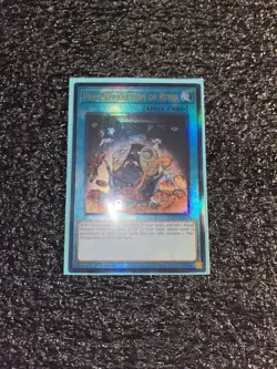 Yugioh Pre-Preparation of Rites RA01-EN055 Prismatic Ultimate Rare 1st NM - Image 1