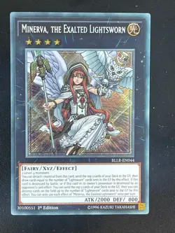 Minerva, die erhabene Lichtverpflichtete BLLR-EN044 Secret Rare EN Exc YUGIOH - Image 1