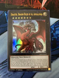 Yugioh Disaster, Dragon Ruler of All Apocalypses ALIN-EN049 Ultra Rare 1st Ed NM - Image 1