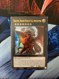 Yugioh Disaster, Dragon Ruler of All Apocalypses ALIN-EN049 Ultra Rare 1st Ed NM - Image 2