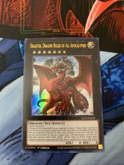 Yugioh Disaster, Dragon Ruler of All Apocalypses ALIN-EN049 Ultra Rare 1st Ed NM - Image 3