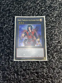 Yugioh Dante, Traveler of the Burning Abyss PGL3-EN077 Gold Rare 1st Edition LP - Image 1