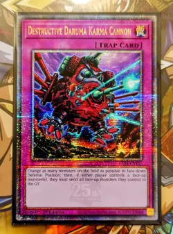 Destructive Daruma Karma Cannon (Quarter Century Secret Rare) -RA04-EN103-YuGiOh - Image 1