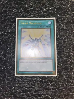 Yugioh Solar Recharge PGLD-EN046 Gold Rare 1st Edition Near Mint - Image 1