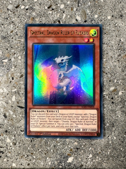 Yugioh Spectral, Dragon Ruler of Flickers ALIN-EN018 Ultra Rare 1st Edition NM-M - Image 1