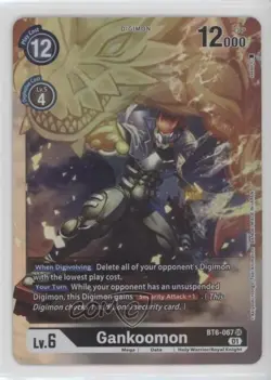 2021 Digimon Card Game - Double Diamond Super Rare Gankoomon #BT6-067 to0 - Image 1