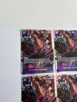 One Piece OP11 Charlotte Katakuri SR PLAYSET (X4) Plus Katakuri DON!! Card - NM - Image 2