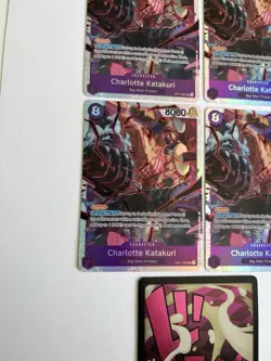 One Piece OP11 Charlotte Katakuri SR PLAYSET (X4) Plus Katakuri DON!! Card - NM - Image 4