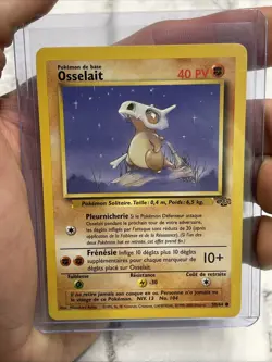 Pokemon Osselait 50/64 Common French Cubone Jungle Set Pokemon Card NM Vintage - Image 1