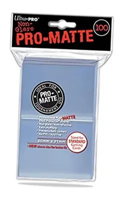 Ultra Pro - Standard Pro Matte Card Sleeves 100 Pack - Clear - Image 1