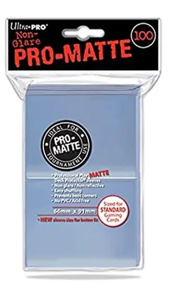 Ultra Pro - Standard Pro Matte Card Sleeves 100 Pack - Clear - Image 2