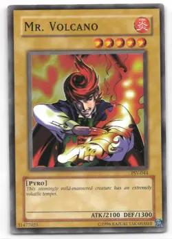 Yu-Gi-Oh Pharaoh's Servant Card #PSV-044 Mr Volcano - Image 1