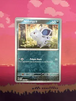 Pokemon Card Nidoran Scarlet & Violet 151 Reverse Holo 029/165 Near Mint - Image 1