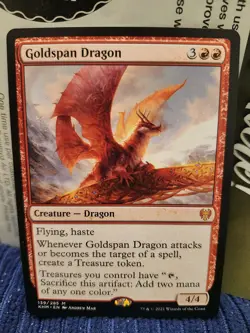 Goldspan Dragon - 139 - NM - Kaldheim - MTG - Image 1