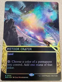 Meteor Crater - #26 Foil (Borderless) Edge of Eternities - Mtg - Image 1