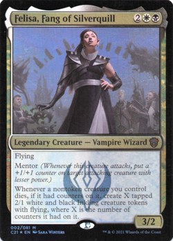 1x Felisa, Fang of Silverquill - Foil NM Eng MTG - Commander 2021 - Image 1