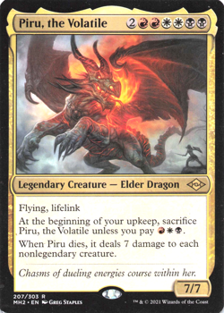 MTG Piru, the Volatile Modern Horizons 2 207/303 Regular Rare - Image 1
