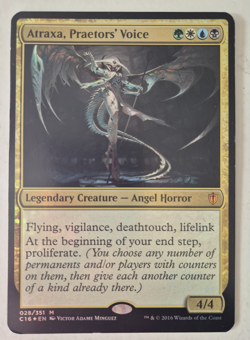 Atraxa, Praetors' Voice Commander 2016 - Oversize Foil -Played - MtG - Image 1