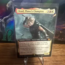 Cloud, Planet's Champion - Extended Art - MTG Final Fantasy (NM) Non Foil - Image 1