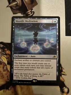 1x Moonlit Meditation MTG Edge of Eternities Rare Nonfoil NM - Image 1