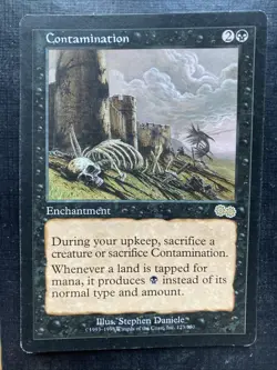 Contamination Urza's Saga 123/335 MTG NM Magic: The Gathering - Image 1
