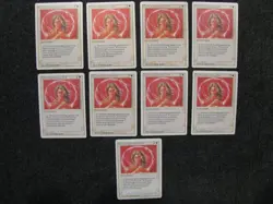 Magic the Gathering MTG Revised Edition Circle of Protection: Red Lot of 9 - Image 1