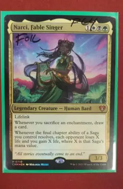 MTG - Narci, Fable Singer - NEAR MINT FOIL - Commander Masters - Mythic #710 - Image 1