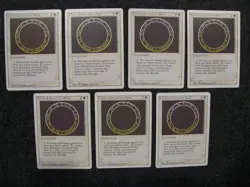 Magic the Gathering MTG Revised Edition Circle of Protection: Black Lot of 7 - Image 1