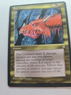 FIRE COVENANT - Ice Age - Magic the Gathering MtG Trading Card 1995 - Image 1