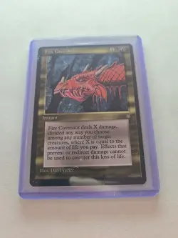 FIRE COVENANT - Ice Age - Magic the Gathering MtG Trading Card 1995 - Image 2