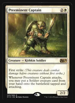 Preeminent Captain Magic 2015 (M15) #25 Rare MTG Magic R4-241 - Image 1