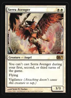 Serra Avenger Magic 2013 (M13) #33 Rare MTG Magic R4-247 - Image 1