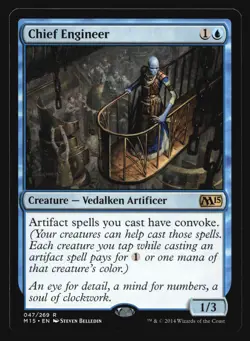 Chief Engineer Magic 2015 (M15) #47 Rare MTG Magic R4-243 - Image 1