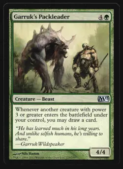 Garruk's Packleader Magic 2013 (M13) #175 Uncommon MTG Magic R4-257 - Image 1