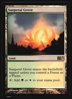 Sunpetal Grove Magic 2012 (M12) #229 Rare MTG Magic R4-246 - Image 1