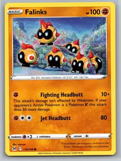 2022 Pokemon TCG Falinks SWSH11 Lost Origin 110/196 Common - Image 1