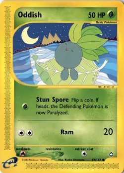 Oddish 097/147 - Aquapolis - Pokemon - NM - Image 1