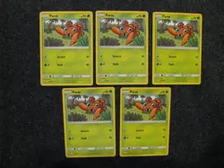 Lot 5 Paras 2019 Pokemon Hidden Fates 4/68 Common - 1 Holo TCG excellent -NM - Image 1