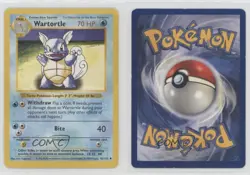 Wartortle Shadowless Pokemon Base Set #42 1999 19rf - Image 3