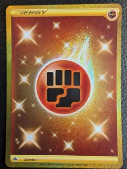 Fighting Energy - 233/198 Chilling Reign (Pokemon) Gold Secret Rare - Image 1