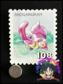 Lickitung Pokemon Stamp Card Japanese Shogakukan Nintendo Game Anime TCG I - Image 1