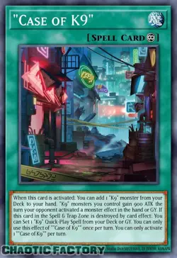 YUGIOH JUSH-EN040 A Case for K9 Super Rare 1st Edition NM - Image 1