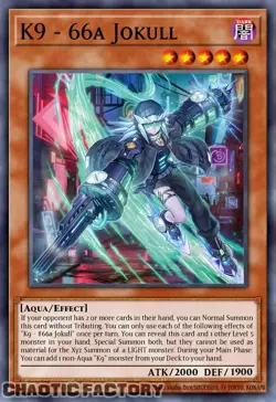 YUGIOH JUSH-EN032 K9-66A Jokul Super Rare 1st Edition NM - Image 1