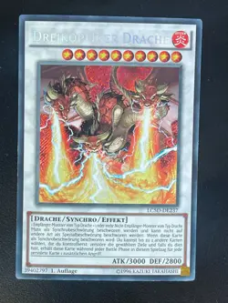Dreikopfiger Drache LC5D-DE237 Secret Rare Deutsch Exc YUGIOH - Image 1